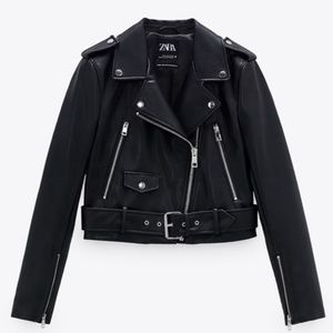Zara Black Leather Jacket